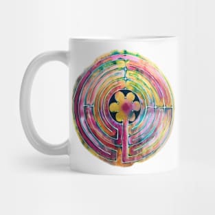 Watercolor Painted Labyrinth Mug